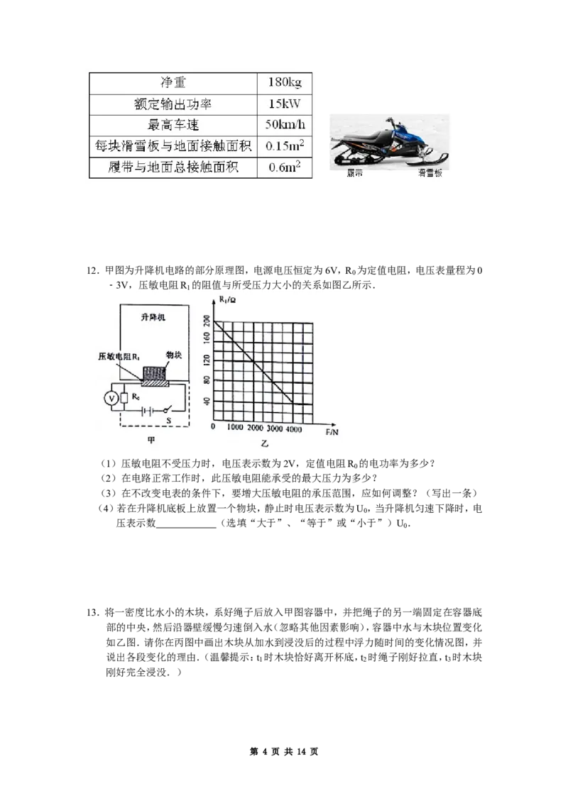 2015年浙江义乌物理试卷+答案+解析(word整理版)_2026版初中金考卷&bull;45套中考试卷汇编系列合集_全国版中考真题(1)_各省市《历年中考真题》2013-2024(10)_浙江_初中物理历年真题（2013-2024）