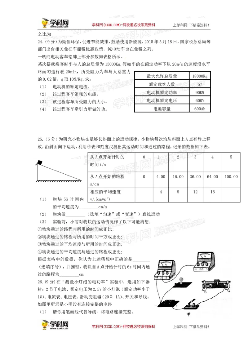 2015年江苏淮安物理试卷+答案(图片+word整理版)_2026版初中金考卷&bull;45套中考试卷汇编系列合集_全国版中考真题(1)_各省市《历年中考真题》2013-2024(10)_9.初中物理历年中考真题（2013-2024）