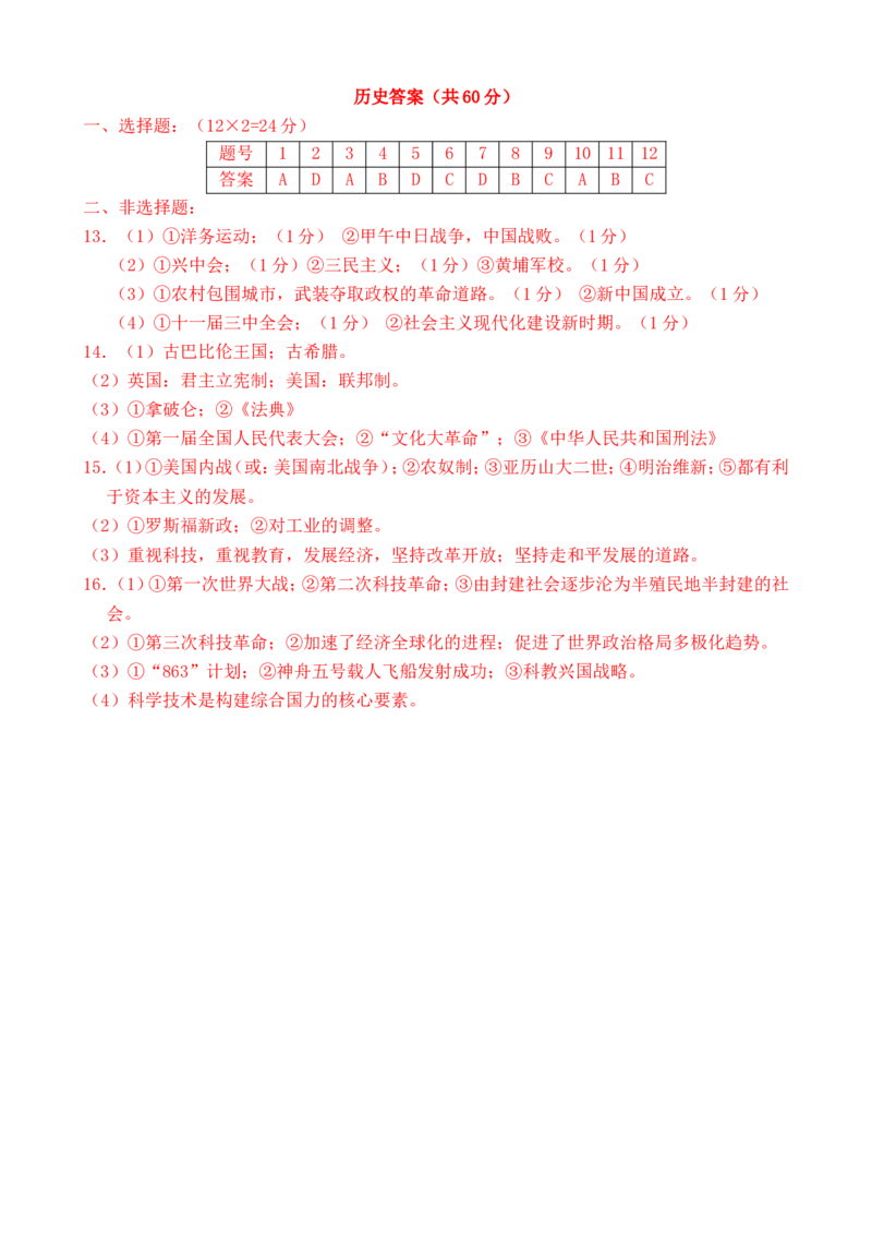 2014新疆历史试卷+答案(word整理版)_2026版初中金考卷&bull;45套中考试卷汇编系列合集_全国版中考真题(1)_各省市《历年中考真题》2013-2024(10)_历年中考真题（版本二，按省份划分）_新疆
