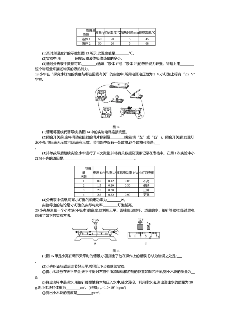 2015河南物理试卷+答案+解析(word整理版)_2026版初中金考卷&bull;45套中考试卷汇编系列合集_全国版中考真题(1)_各省市《历年中考真题》2013-2024(10)_历年中考真题（版本一，按科目划分）
