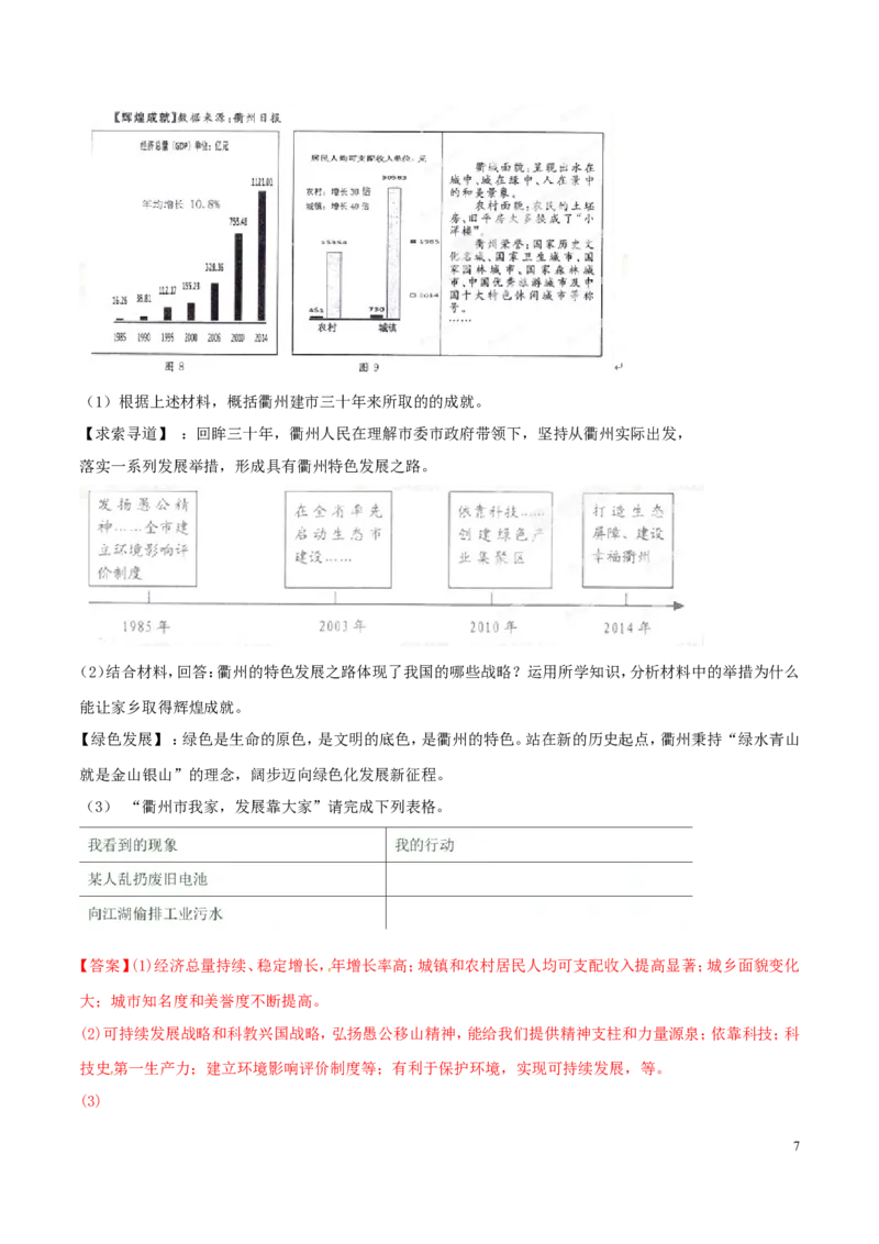 2015年浙江衢州道法试卷+答案+解析(word整理版)_2026版初中金考卷&bull;45套中考试卷汇编系列合集_全国版中考真题(1)_各省市《历年中考真题》2013-2024(10)_7.初中历史历年中考真题（2013-2024）