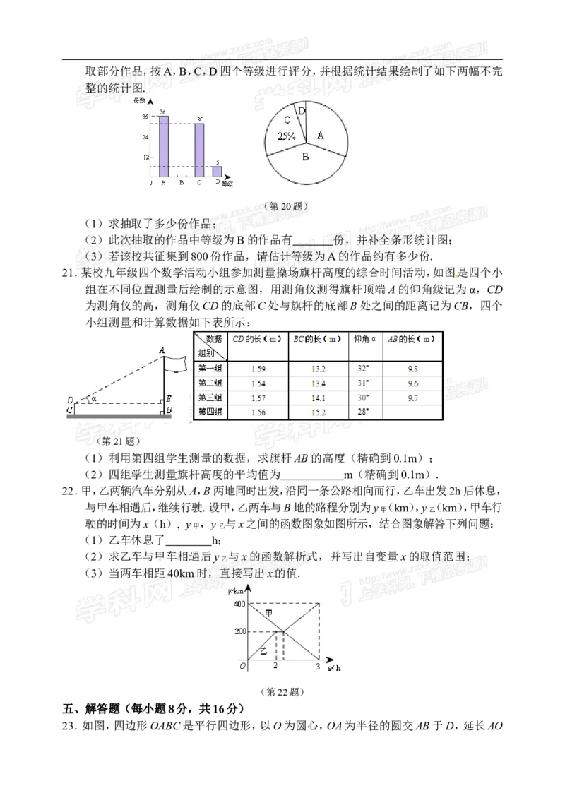 2014吉林数学试卷+答案(word整理版)_2026版初中金考卷&bull;45套中考试卷汇编系列合集_全国版中考真题(1)_各省市《历年中考真题》2013-2024(10)_历年中考真题（版本二，按省份划分）_吉林