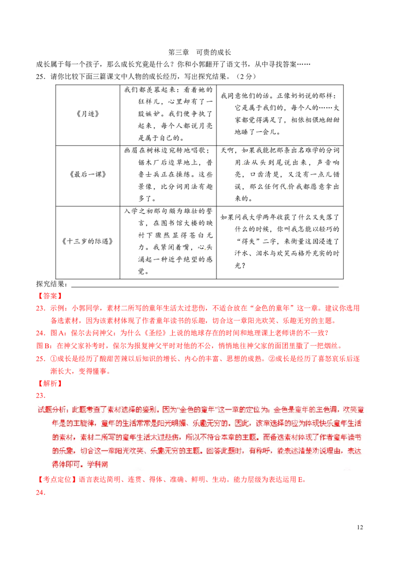 2016云南昆明语文试卷+答案+解析(word整理版)_2026版初中金考卷&bull;45套中考试卷汇编系列合集_全国版中考真题(1)_各省市《历年中考真题》2013-2024(10)_历年中考真题（版本一，按科目划分）