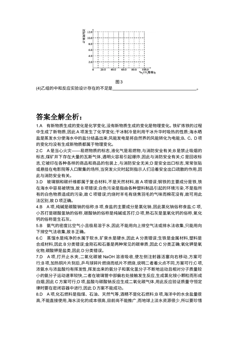 2014广东化学试卷+答案+解析(word整理版)_12.2026年4月全国各地高考模拟卷_2026版初中金考卷&bull;45套中考试卷汇编系列合集_全国版中考真题(1)_广东中考真题_广东2013-2024