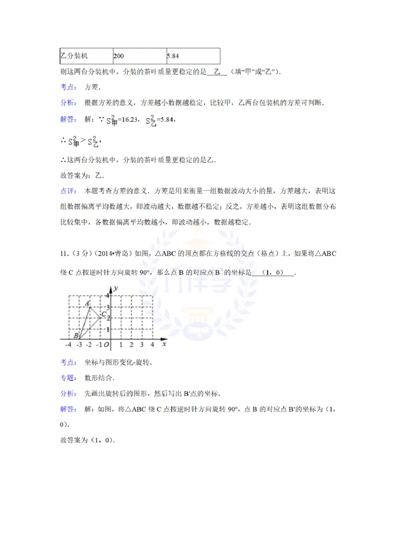 2014年山东省青岛市中考数学试卷及答案解析_12.2026年4月全国各地高考模拟卷_2026版初中金考卷&bull;45套中考试卷汇编系列合集_全国版中考真题(1)_各省市《历年中考真题》2013-2024(10)_山东