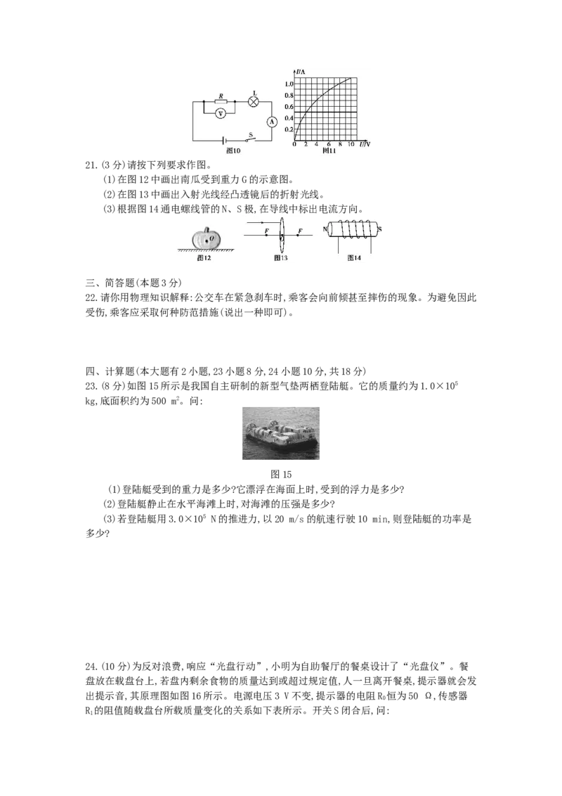 2014福州物理试卷+答案+解析(word整理版)_12.2026年4月全国各地高考模拟卷_2026版初中金考卷&bull;45套中考试卷汇编系列合集_全国版中考真题(1)_各省市《历年中考真题》2013-2024(10)_09福建卷