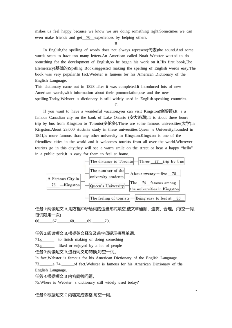 2015哈尔滨英语试卷+答案+解析(word整理版)_2026版初中金考卷&bull;45套中考试卷汇编系列合集_全国版中考真题(1)_各省市《历年中考真题》2013-2024(10)_历年中考真题（版本一，按科目划分）