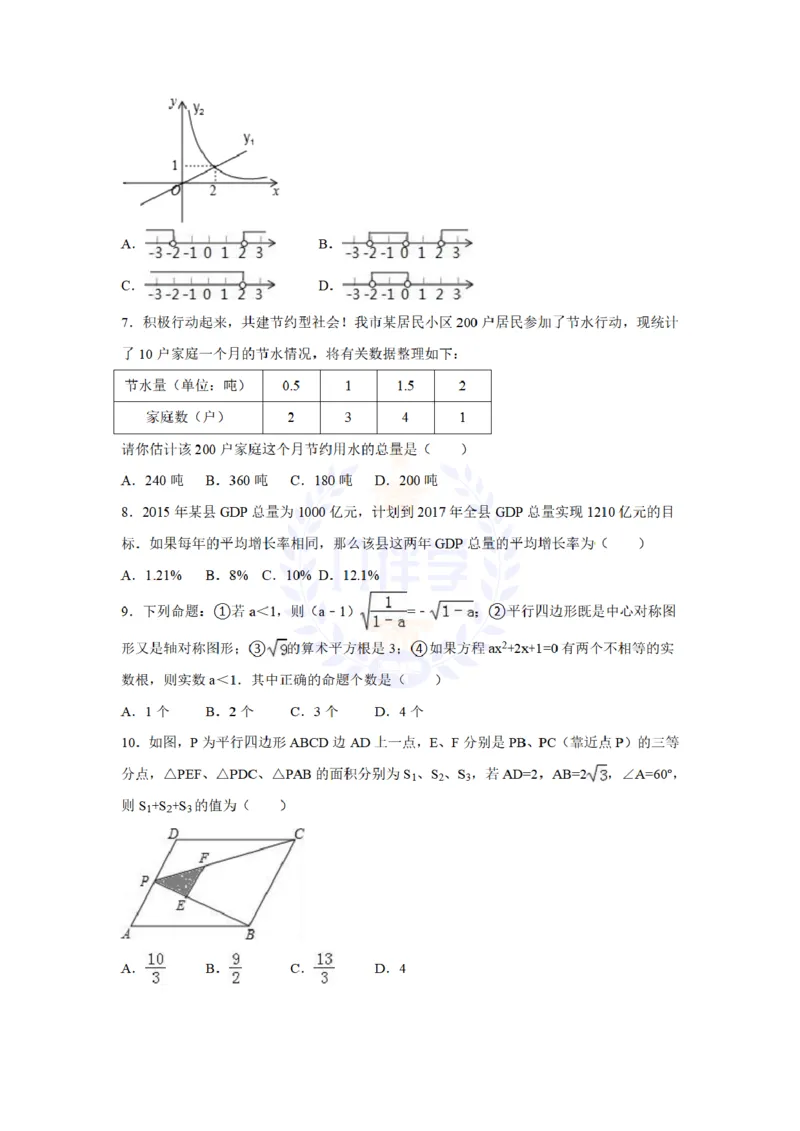 2016年山东省日照市中考数学试卷及答案解析_2026版初中金考卷&bull;45套中考试卷汇编系列合集_全国版中考真题(1)_各省市《历年中考真题》2013-2024(10)_历年中考真题（版本二，按省份划分）