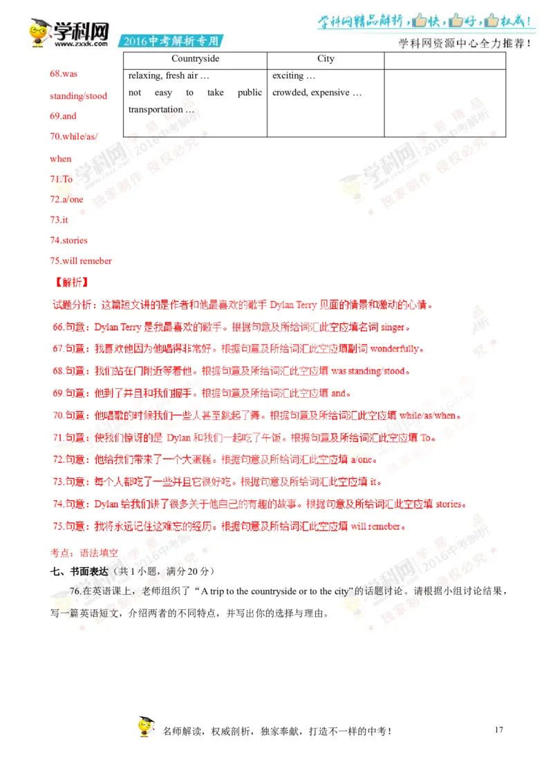2016年浙江丽水英语试卷+答案+解析(word整理版)_2026版初中金考卷&bull;45套中考试卷汇编系列合集_全国版中考真题(1)_各省市《历年中考真题》2013-2024(10)_浙江_初中英语历年真题（2013-2024）