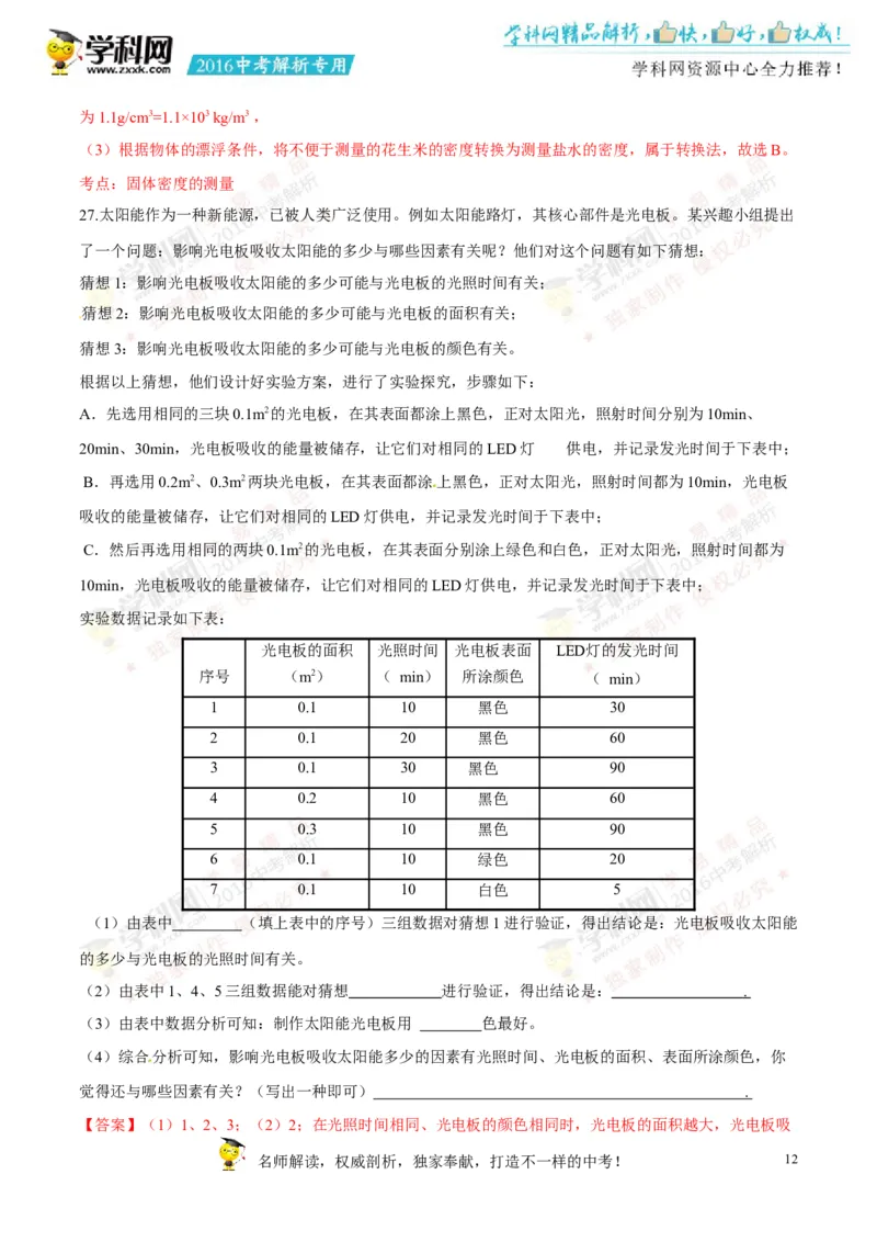 2016湖南郴州物理试卷+答案+解析(word整理版)_2026版初中金考卷&bull;45套中考试卷汇编系列合集_全国版中考真题(1)_各省市《历年中考真题》2013-2024(10)_历年中考真题（版本一，按科目划分）