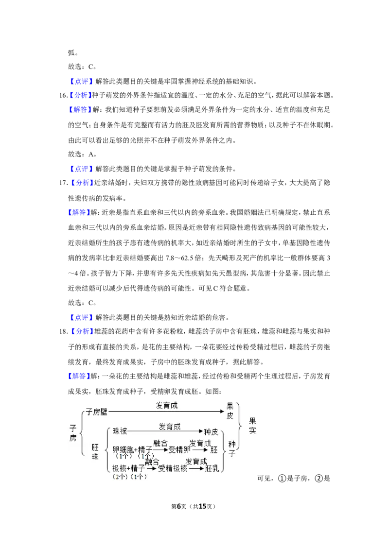 2016年辽宁省盘锦市中考生物试卷（解析）_2026版初中金考卷&bull;45套中考试卷汇编系列合集_全国版中考真题(1)_辽宁各地中考_辽宁生物（24）_盘锦生物2016-2022