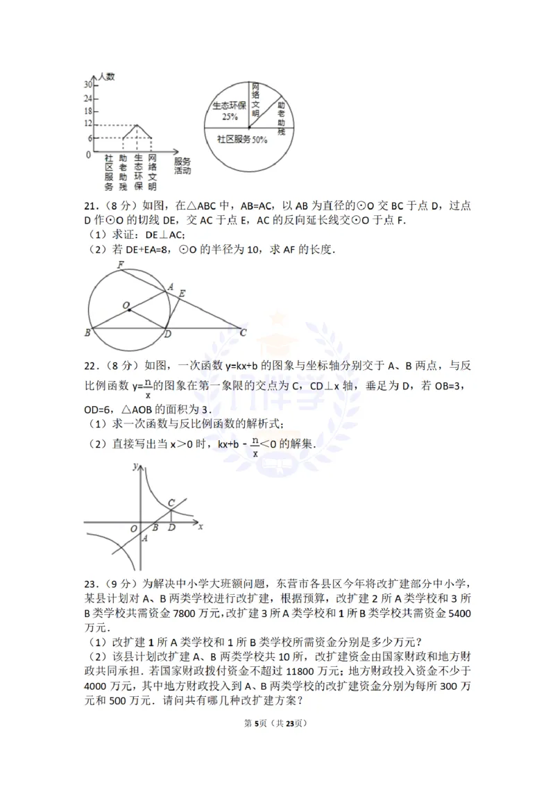2017年山东省东营市中考数学试卷及答案解析_2026版初中金考卷&bull;45套中考试卷汇编系列合集_全国版中考真题(1)_各省市《历年中考真题》2013-2024(10)_历年中考真题（版本二，按省份划分）