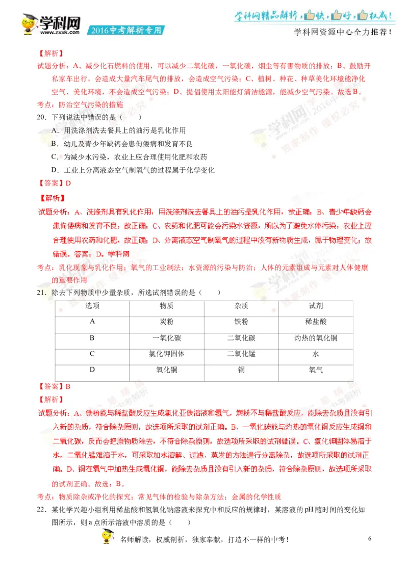 2016湖南邵阳化学试卷+答案+解析(word整理版)_2026版初中金考卷&bull;45套中考试卷汇编系列合集_全国版中考真题(1)_各省市《历年中考真题》2013-2024(10)_历年中考真题（版本一，按科目划分）
