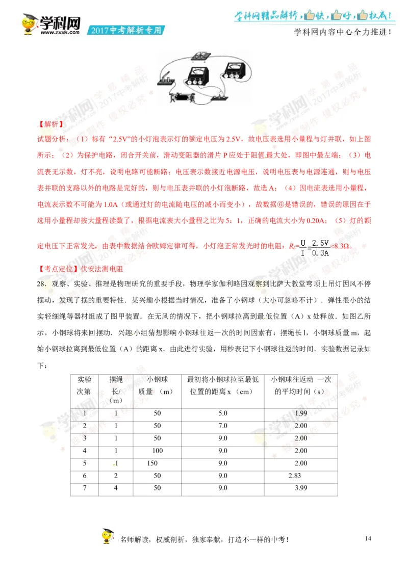 2017湖南郴州物理试卷+答案+解析(word整理版)_2026版初中金考卷&bull;45套中考试卷汇编系列合集_全国版中考真题(1)_各省市《历年中考真题》2013-2024(10)_历年中考真题（版本一，按科目划分）