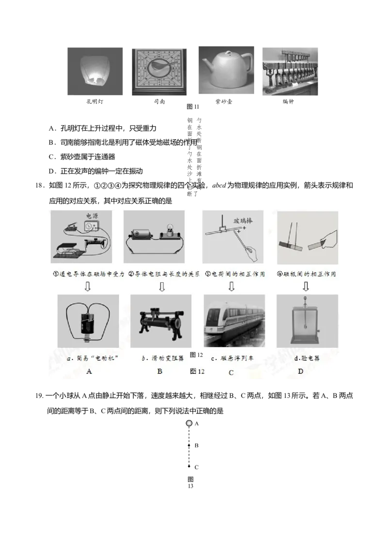 《2016年北京市中考物理真题（空白卷）_4.北京中考物理（2008-2026）》第5页预览