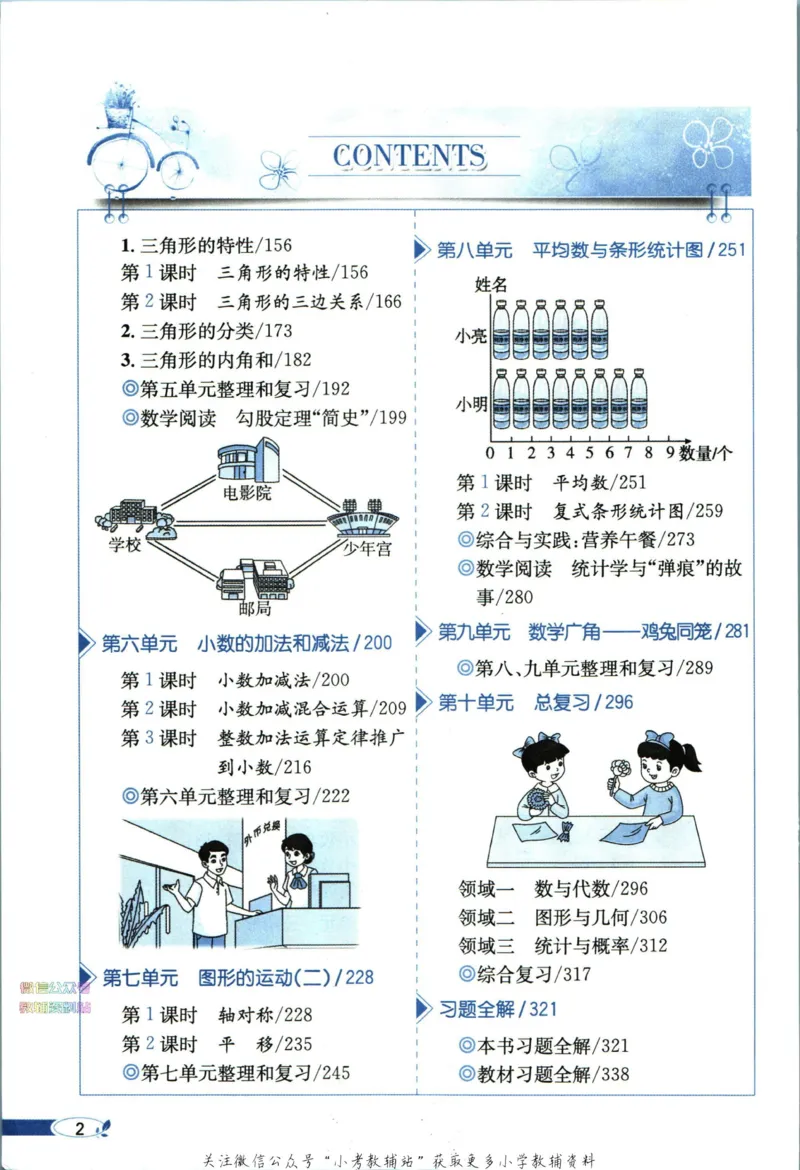 《小学教材全解四年级下册数学人教版_薛金星小学教材全解(1)_4.四年级》第8页预览