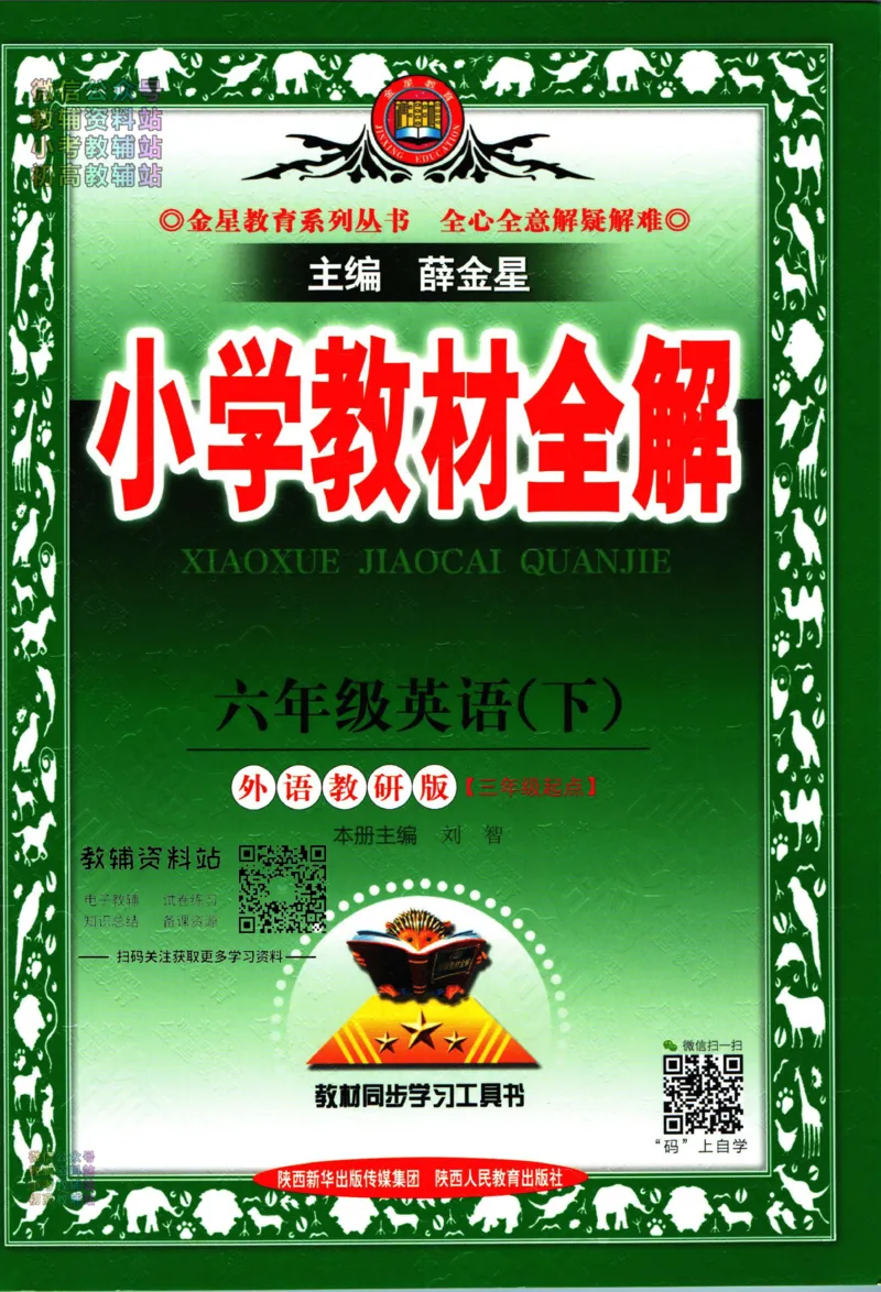 《小学教材全解六年级下册英语外研版_薛金星小学教材全解(1)_6.六年级》第1页预览