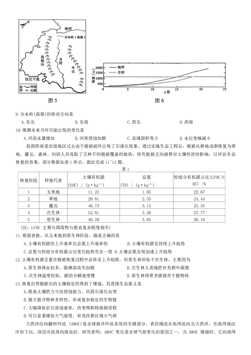 《广西桂林等八市2026届高中毕业班3月适应性测试（二模）地理试题（含答案）_副本(1)_2026届广西省八地市联考高三3月适应性测试全科_09地理_广西省八地市联考高三3月适应性测试》第3页预览