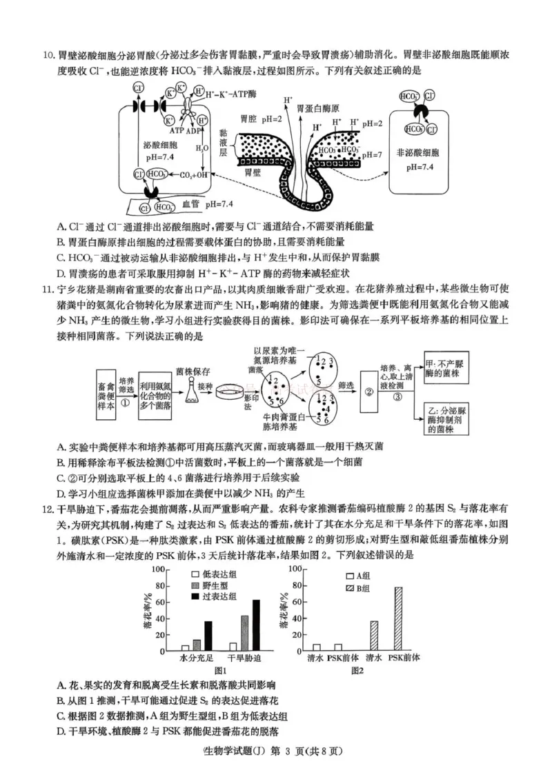 《湖南省九校联盟2026届高三第二次联考（暨怀化市一模）生物_2026届湖南省九校联盟高三第二次联考（暨怀化市一模）_06生物2026届湖南省九校联盟高三第二次联考（暨怀化市一模）》第3页预览