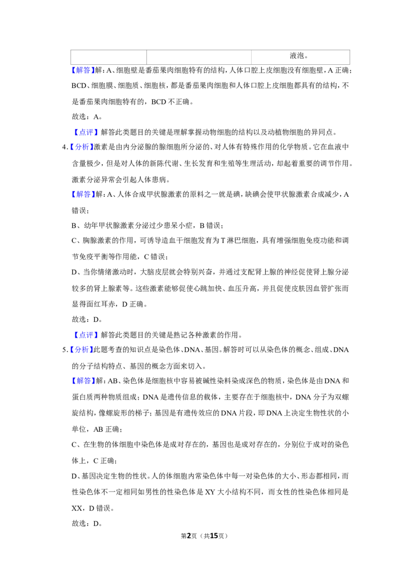 《2021年辽宁省鞍山市中考生物试题（解析）_12.2026年4月全国各地高考模拟卷_2026版初中金考卷•45套中考试卷汇编系列合集_全国版中考真题(1)_辽宁各地中考_辽宁生物（24）_鞍山生物2017-22》第2页预览