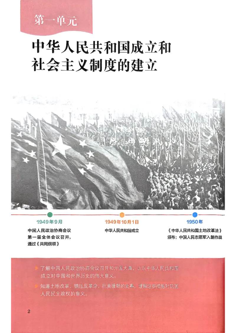 《2026春人教版八年级历史下册电子课本(1)_新八下历史_09、高清PDF(核对版本)》第7页预览