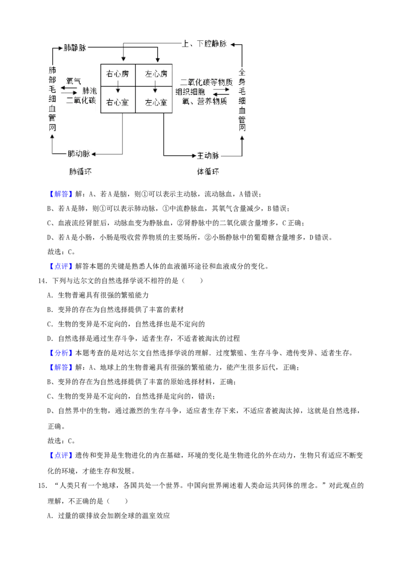 《2021年辽宁省营口市中考生物试题（解析）_12.2026年4月全国各地高考模拟卷_2026版初中金考卷•45套中考试卷汇编系列合集_全国版中考真题(1)_辽宁各地中考_辽宁生物（24）_营口生物15-22》第9页预览