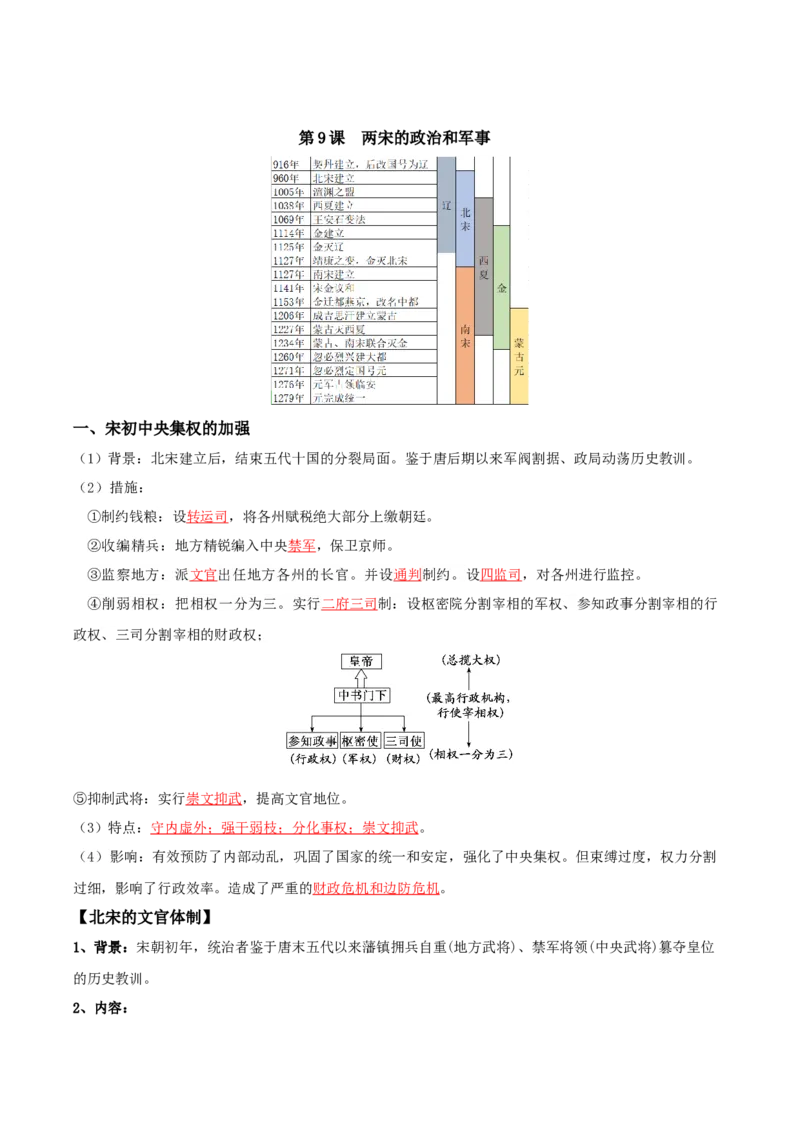 《03辽宋夏金元多民族政权的并立与元朝的统一-（中外历史纲要上、下册）_新版高中_高中历史新版_高中历史纲要上（统编版）_核心考点必背清单-F26》第2页预览