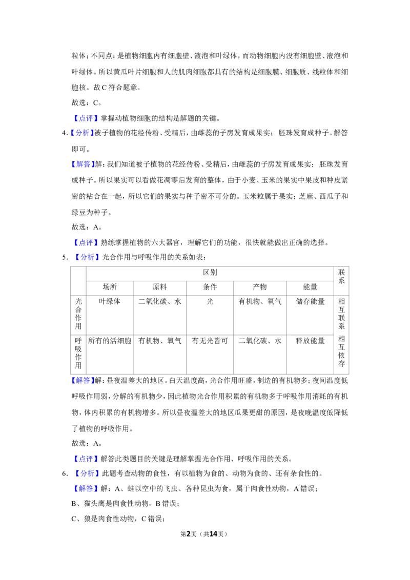 《2018年辽宁省鞍山市中考生物试题（解析）_12.2026年4月全国各地高考模拟卷_2026版初中金考卷•45套中考试卷汇编系列合集_全国版中考真题(1)_辽宁各地中考_辽宁生物（24）_鞍山生物2017-22》第2页预览