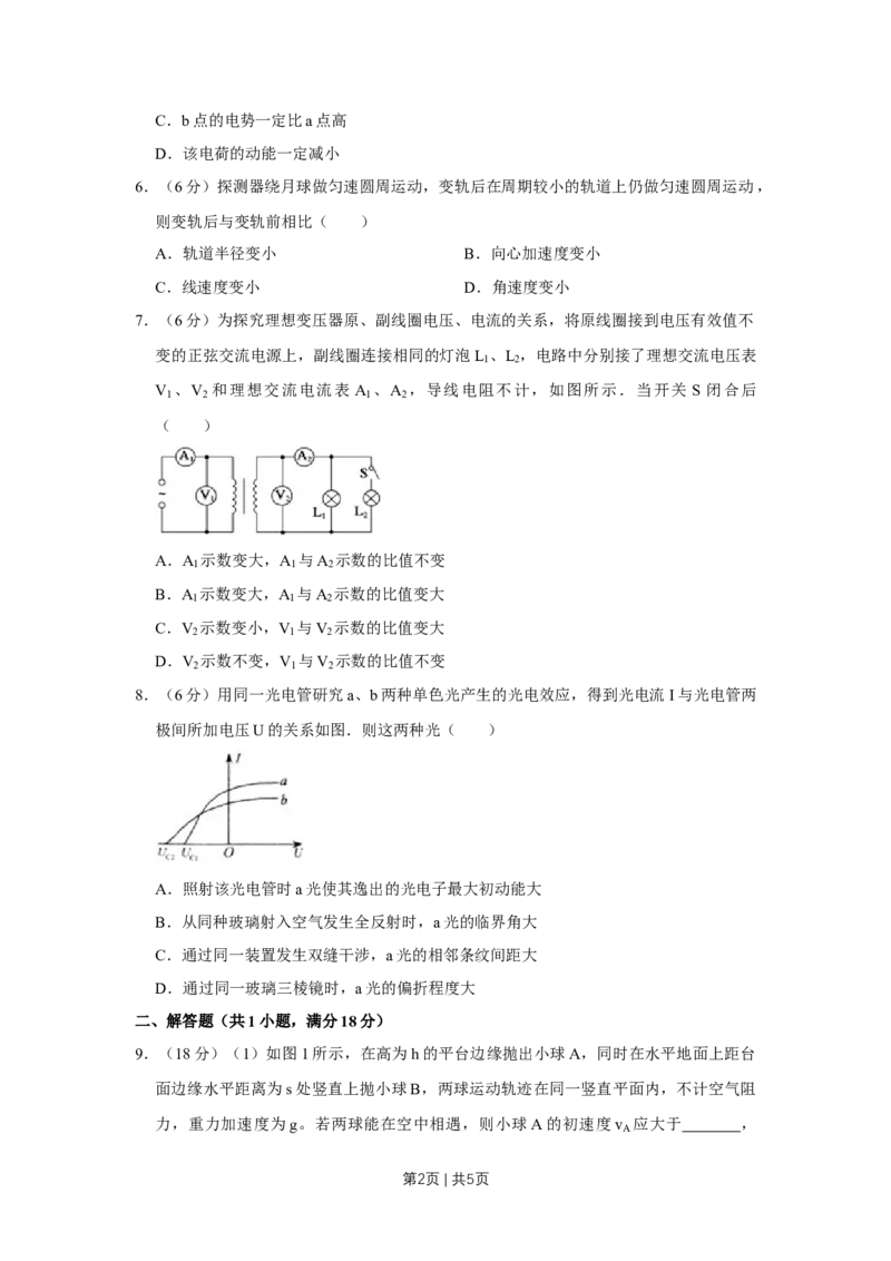 《2010年高考物理真题（天津）（空白卷）_历年真题_2008-2025·（天津）物理高考真题》第2页预览