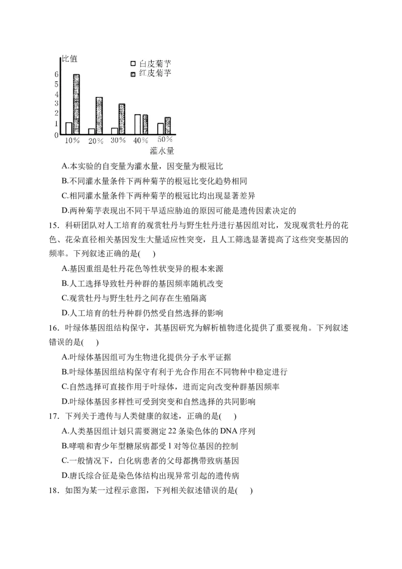 《内蒙古自治区巴彦淖尔市第一中学2025-2026学年高一下学期5月期中生物试卷（含解析）_2024-2027高一（7-7月题库）(1)_2026年06月高一试卷》第6页预览