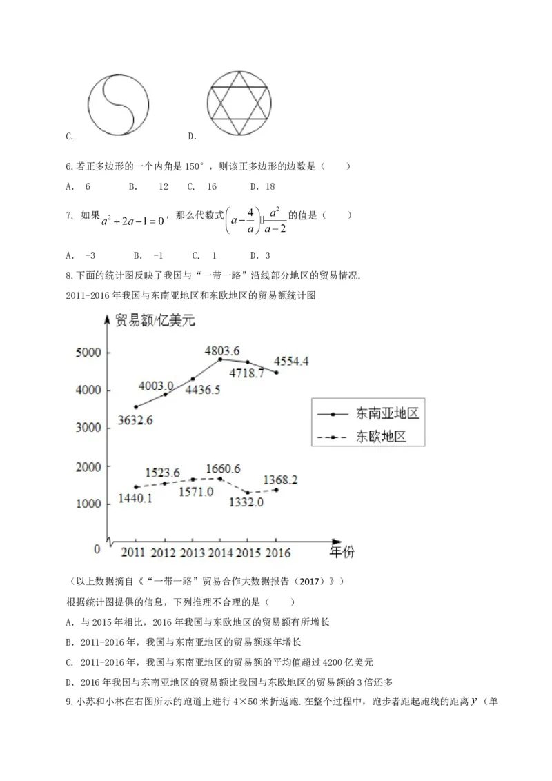 《2017北京数学试卷+答案+解析(word整理版)_12.2026年4月全国各地高考模拟卷_2026版初中金考卷•45套中考试卷汇编系列合集_全国版中考真题(1)_各省市《历年中考真题》2013-2024(10)_01北京卷》第2页预览