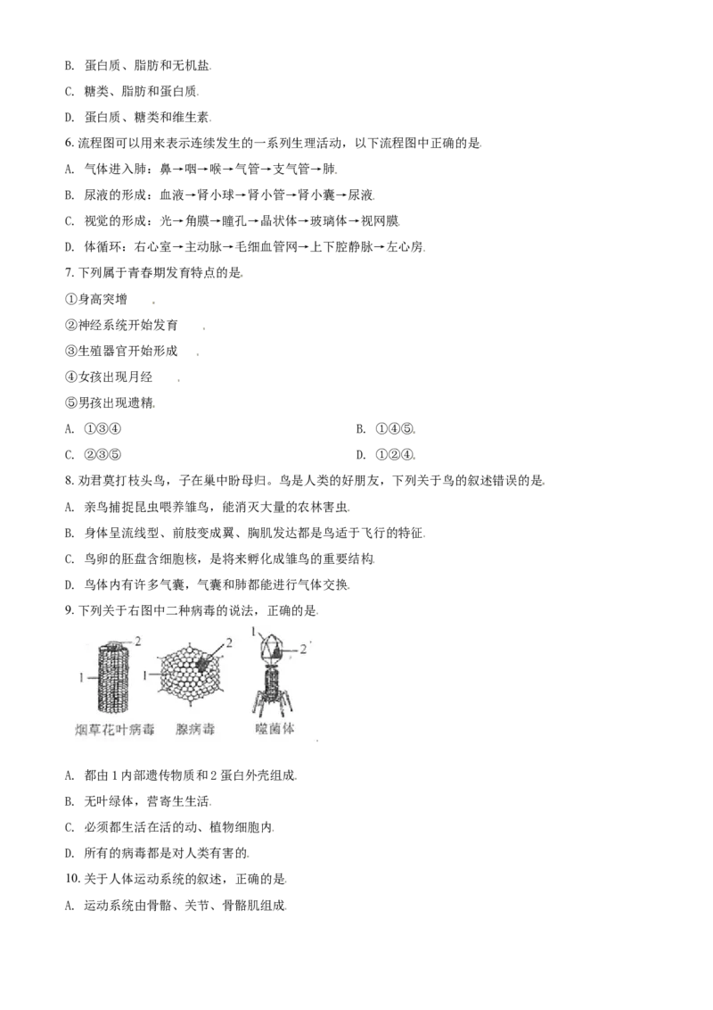 《2018年辽宁省营口市中考生物试题（空白卷）_12.2026年4月全国各地高考模拟卷_2026版初中金考卷•45套中考试卷汇编系列合集_全国版中考真题(1)_辽宁各地中考_辽宁生物（24）_营口生物15-22》第2页预览