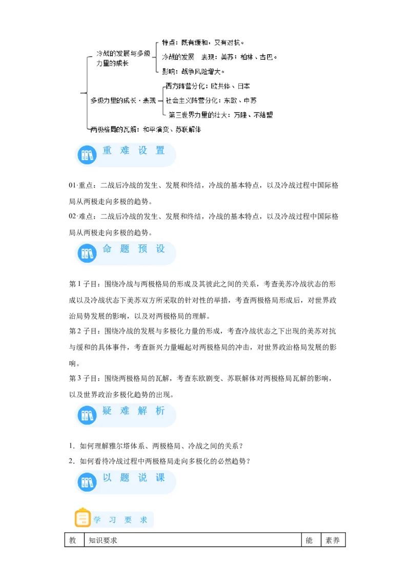 《18纲要下册第18课冷战与国际格局的演变_新版高中_高中历史新版_高中历史纲要下（统编版）_学案专项-P118》第2页预览