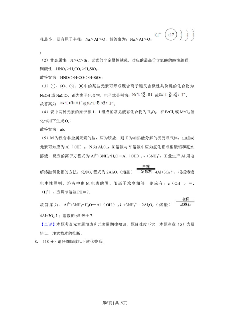 《2009年高考化学试卷（天津）（解析卷）_历年真题_2008-2025·（天津）化学高考真题》第8页预览