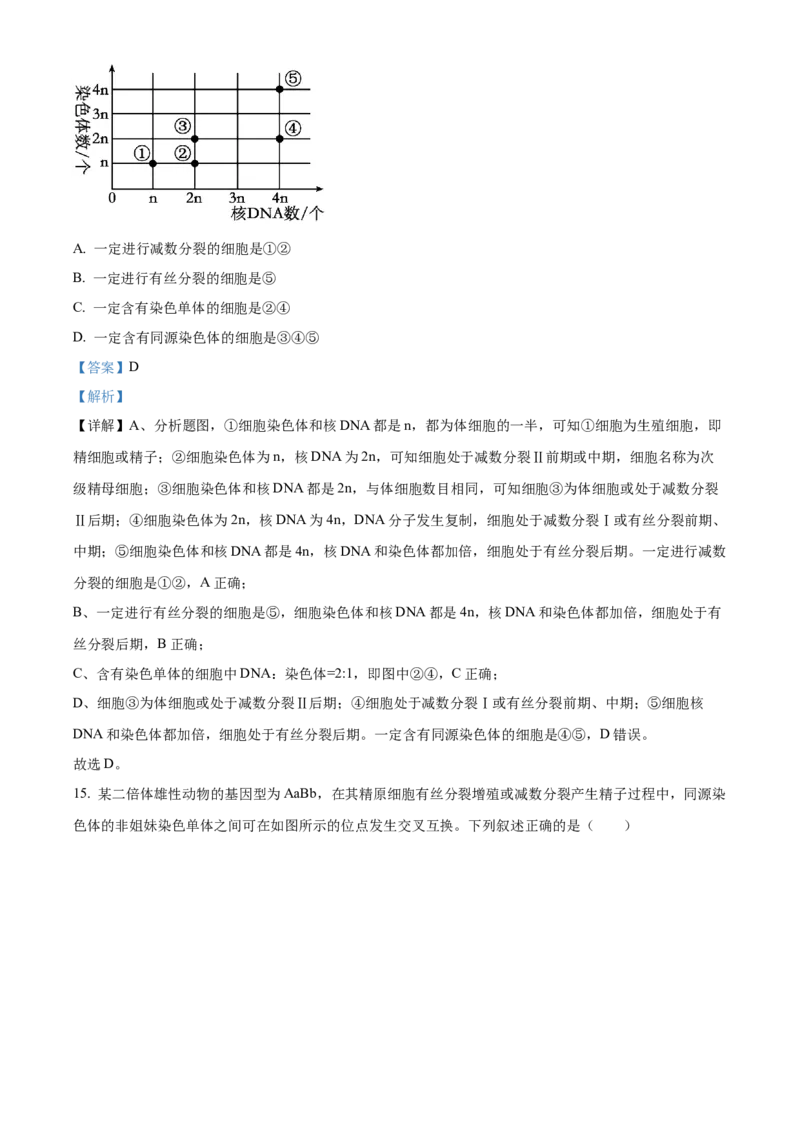 《湖北武汉市华中科技大学附中等校2025-2026学年下学期期中高一生物试卷（解析版）_2024-2027高一（7-7月题库）(1)_2026年05月高一试卷》第7页预览
