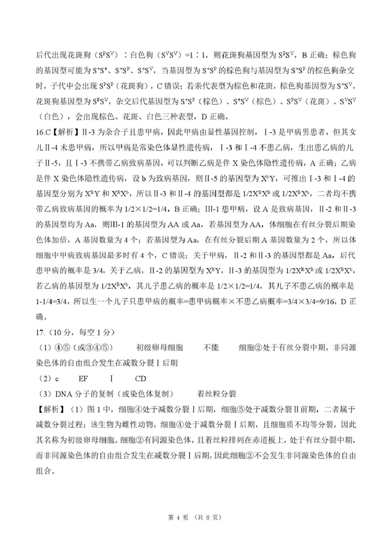 《河南省新乡市2025-2026学年高一下学期5月阶段检测生物答案(图片版)_2024-2027高一(7-7月题库)(1)_2026年06月高一试卷_260612河南省新乡市2025-2026学年高一下学期5月阶段检测试题》第4页预览