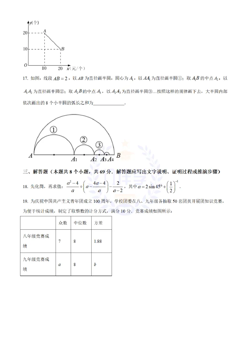 《2022年山东省聊城市中考数学真题(原卷版)_12.2026年4月全国各地高考模拟卷_2026版初中金考卷•45套中考试卷汇编系列合集_全国版中考真题(1)_各省市《历年中考真题》2013-2024(10)_山东》第5页预览