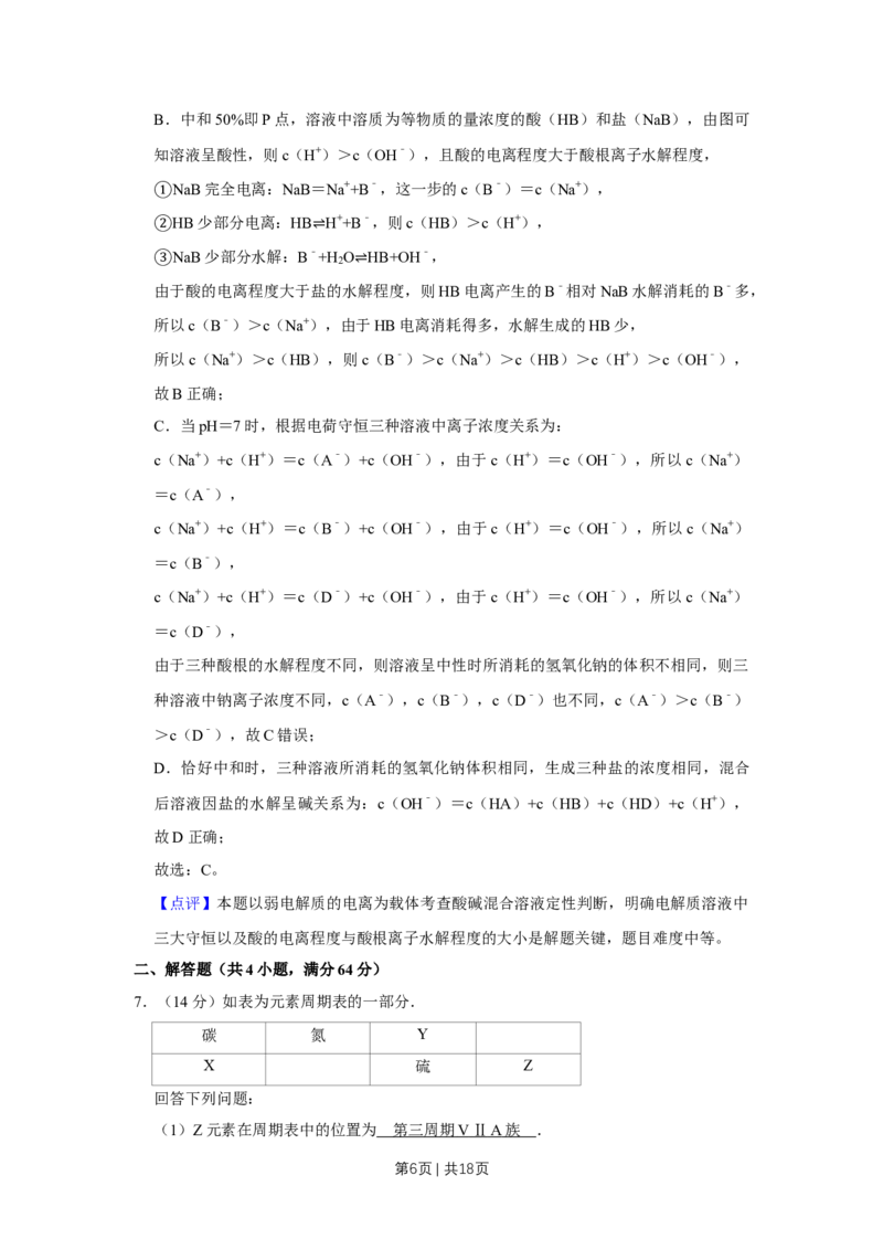 《2016年高考化学试卷（天津）（解析卷）_历年真题_2008-2025·（天津）化学高考真题》第6页预览