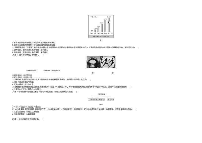 《2021福建历史试卷+答案+解析(word整理版)_12.2026年4月全国各地高考模拟卷_2026版初中金考卷•45套中考试卷汇编系列合集_全国版中考真题(1)_各省市《历年中考真题》2013-2024(10)_08福建卷》第4页预览