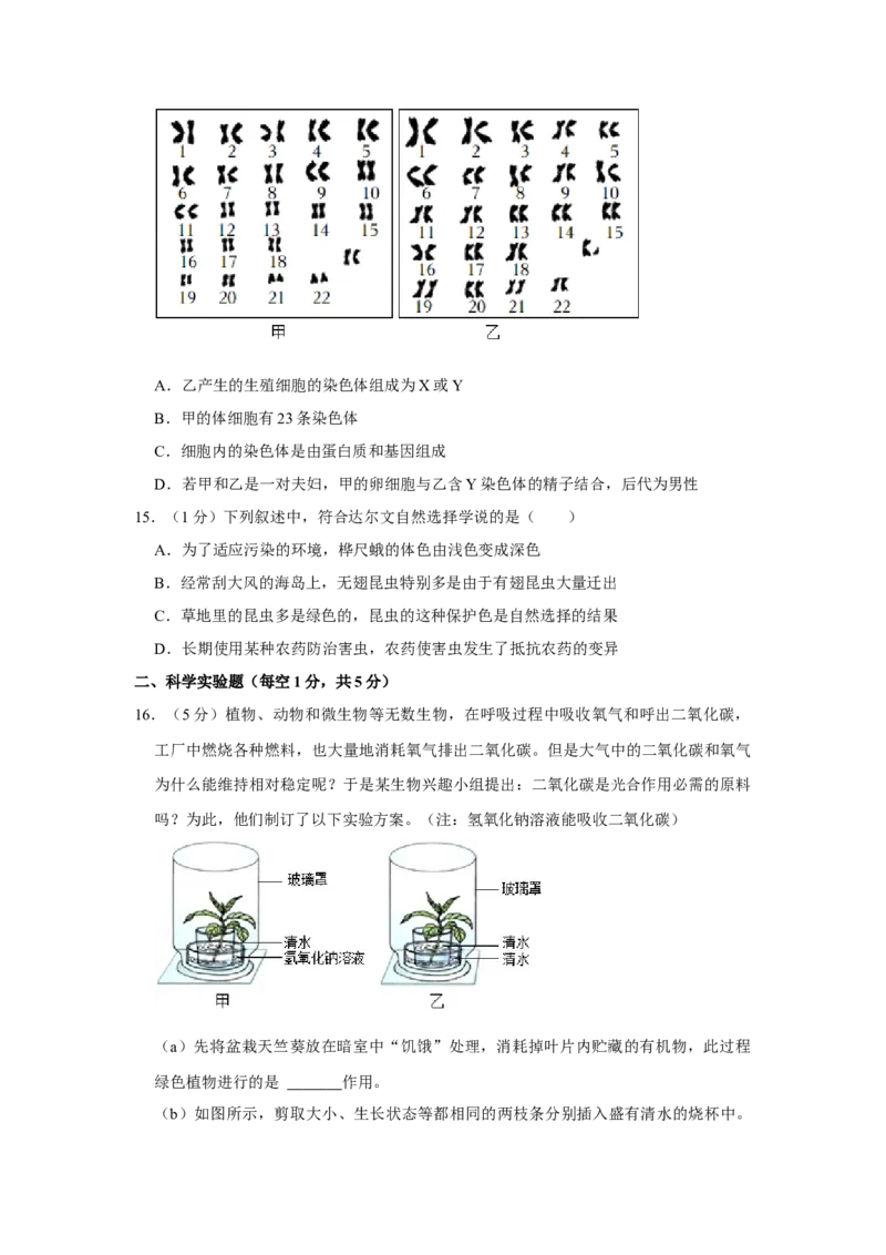 《2022年辽宁省营口市中考生物试卷（空白卷）_12.2026年4月全国各地高考模拟卷_2026版初中金考卷•45套中考试卷汇编系列合集_全国版中考真题(1)_辽宁各地中考_辽宁生物（24）》第4页预览