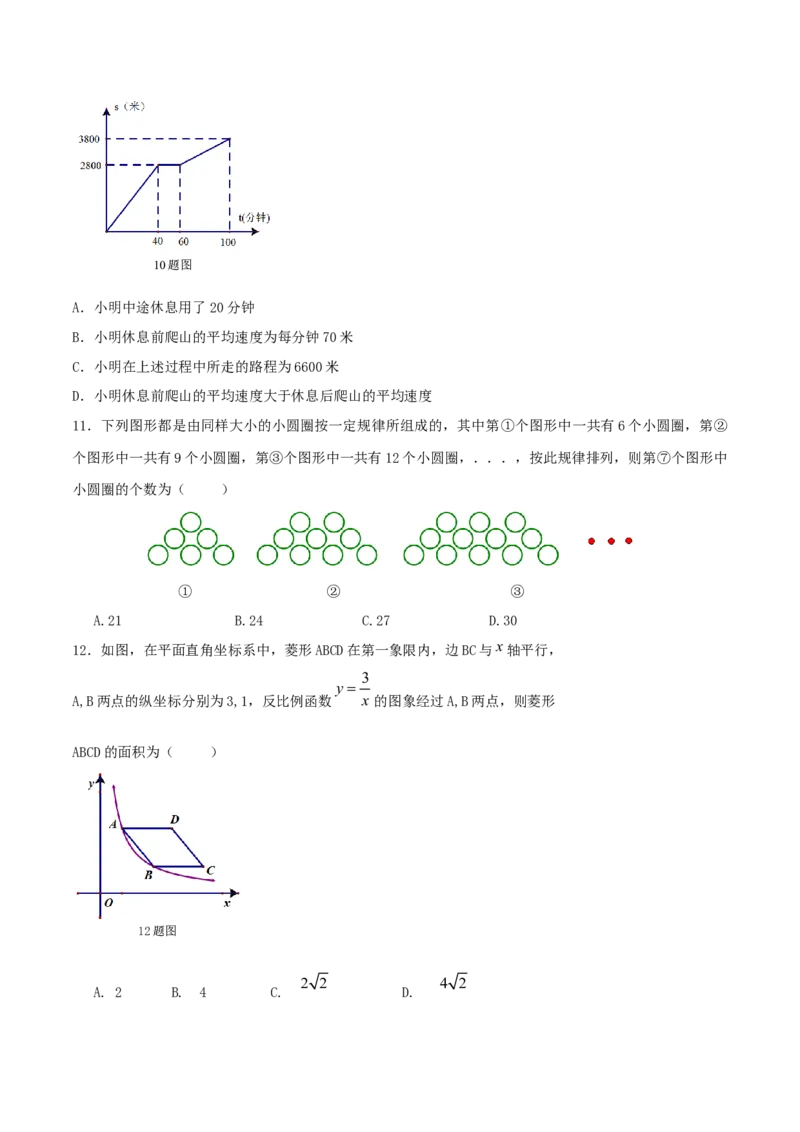 《2015年重庆市中考数学真题（A卷）（空白卷）_重庆历年中考真题2008-2026_2.重庆中考数学2008-2026》第3页预览