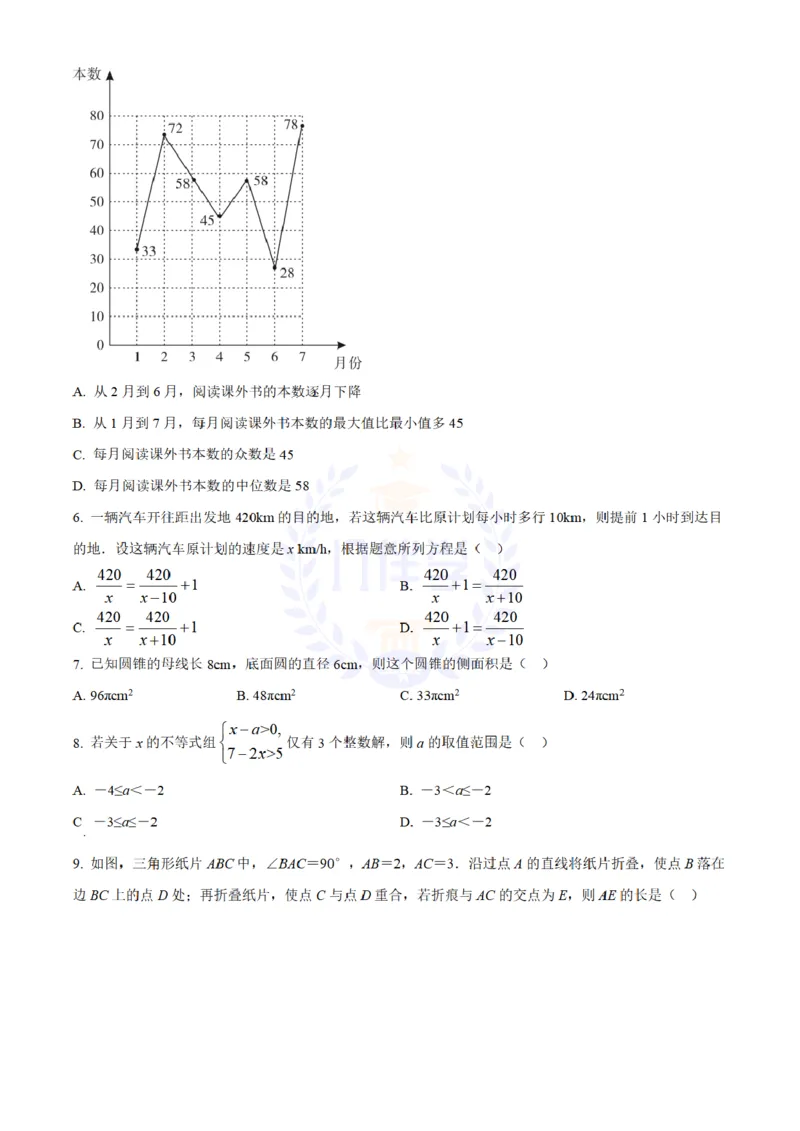 《2022年山东省济宁市中考数学真题(原卷版)_12.2026年4月全国各地高考模拟卷_2026版初中金考卷•45套中考试卷汇编系列合集_全国版中考真题(1)_各省市《历年中考真题》2013-2024(10)_山东》第2页预览