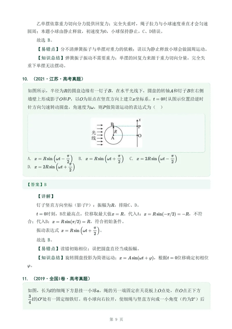 《专题十五机械振动_2017-2026物理高考真题专题汇编（40个专题）(1)》第9页预览
