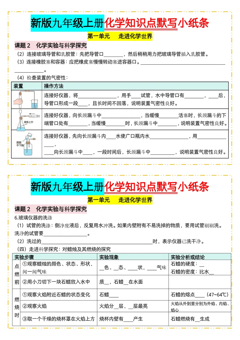 《版（3）新版九年级上册化学知识点默写小纸条空白_2027《知识点默写小纸条3版》（9年级上）（化学）》第5页预览
