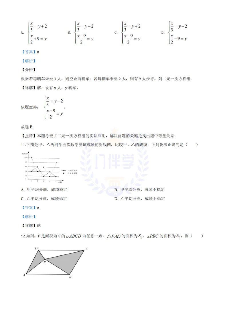 《2020年山东省临沂市中考数学真题(解析版)_12.2026年4月全国各地高考模拟卷_2026版初中金考卷•45套中考试卷汇编系列合集_全国版中考真题(1)_各省市《历年中考真题》2013-2024(10)_山东》第6页预览