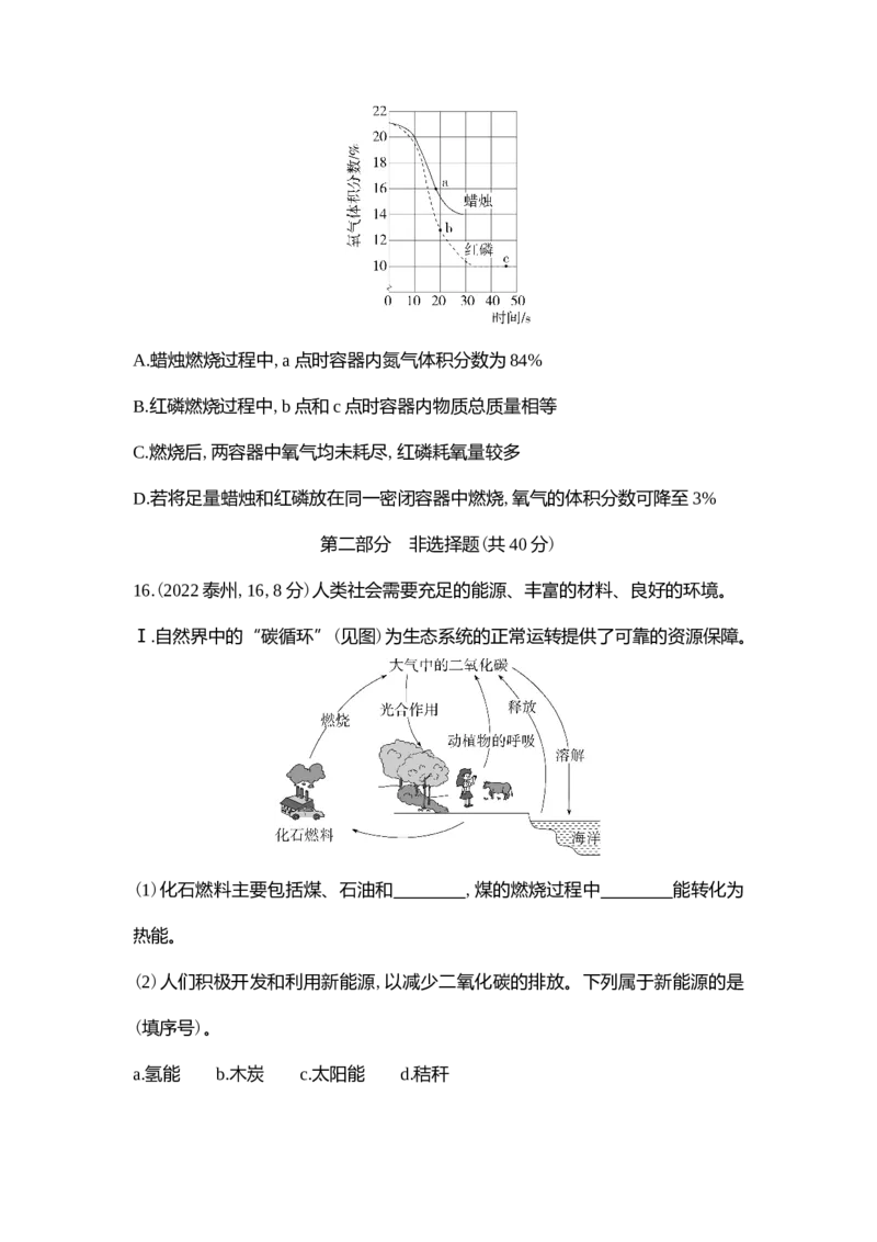 《2022泰州化学试卷+答案+解析(word整理版)_12.2026年4月全国各地高考模拟卷_2026版初中金考卷•45套中考试卷汇编系列合集_全国版中考真题(1)_各省市《历年中考真题》2013-2024(10)》第5页预览