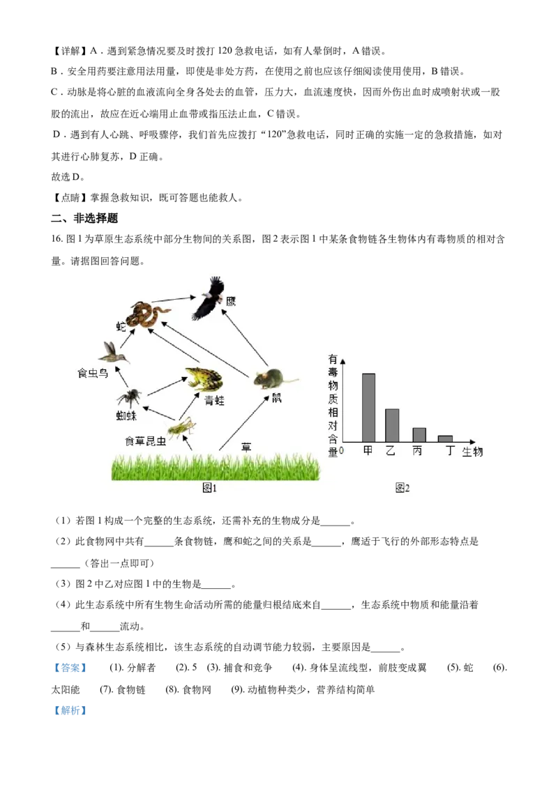 《2020年辽宁省锦州市中考生物试题（解析）_12.2026年4月全国各地高考模拟卷_2026版初中金考卷•45套中考试卷汇编系列合集_全国版中考真题(1)_辽宁各地中考_辽宁生物（24）》第9页预览