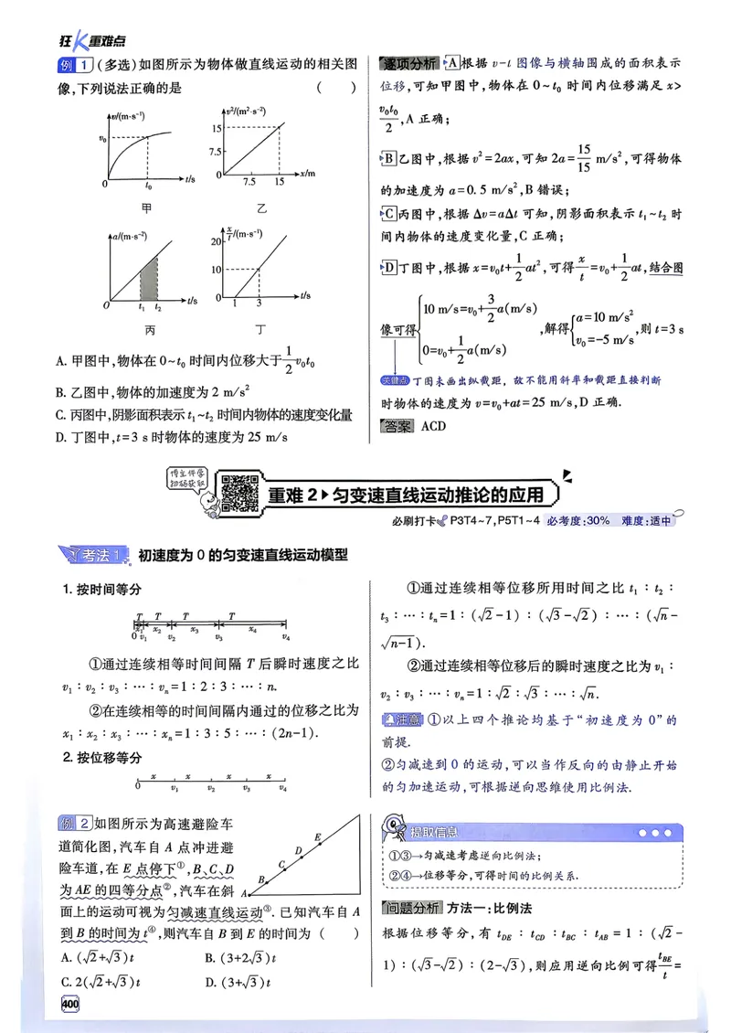 《物理-高考必刷题合订本27版-狂K重难点_高三必刷_高考必刷题_2027《高考必刷题合订本》（物理）》第4页预览