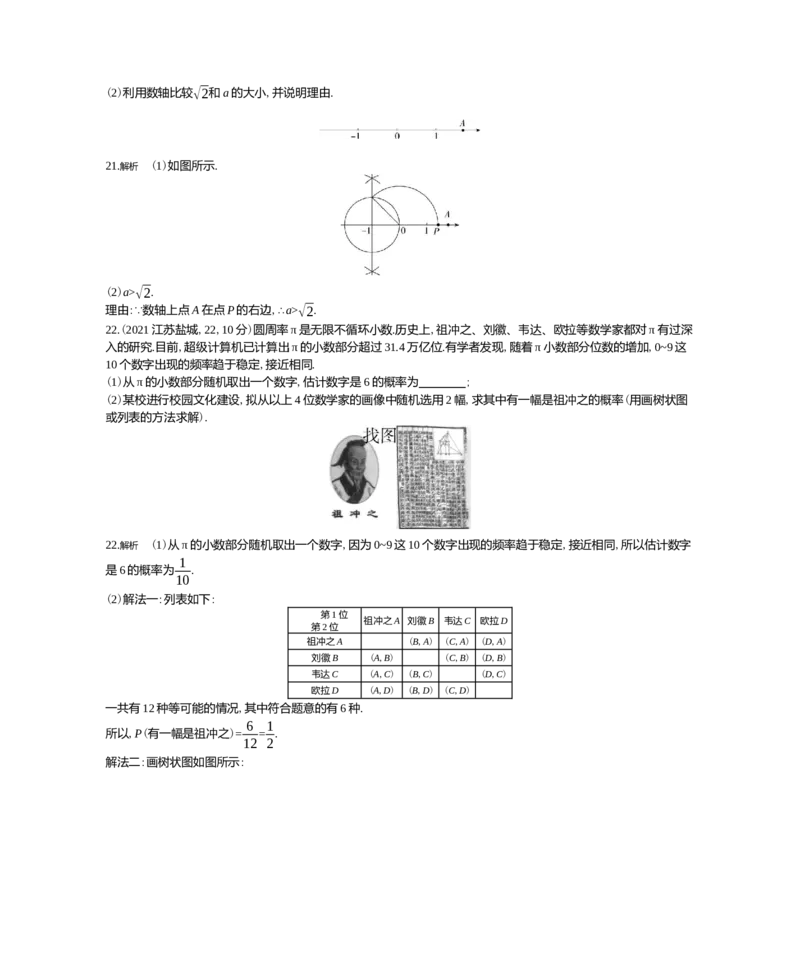 《2021江苏盐城数学试卷+答案+解析(word整理版)_12.2026年4月全国各地高考模拟卷_2026版初中金考卷•45套中考试卷汇编系列合集_全国版中考真题(1)_各省市《历年中考真题》2013-2024(10)》第5页预览
