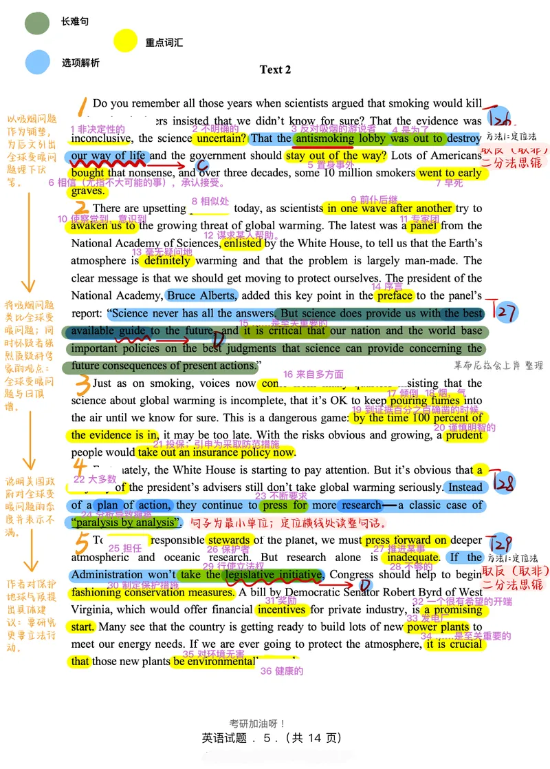《2005年阅读真题带刷_Password_Removed_考研英语真题_01考研英语真题版本一_❤️赠2：英语一二逐词翻译_高分大神整理_英语_考研英语笔记400+页_英二阅读真题详解》第6页预览